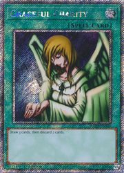 天使の施し　1ED 遊戯王OCG Graceful Charity Graceful Charity(PLSR)(1st)(天使の施し)